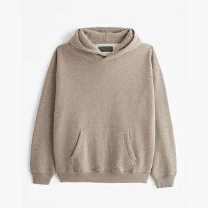 Sweat à capuche en éponge française 100% coton lourd fait sur mesure pour hommes surdimensionné teint uni pour la saison d'hiver - Product Image 6