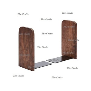 Sujetalibros de Diseño Superior, Soporte para Libros de Madera y Metal, Sujetalibros de la Más Alta Calidad para Uso en el Hogar, Oficina y Escuelas - Product Image 1