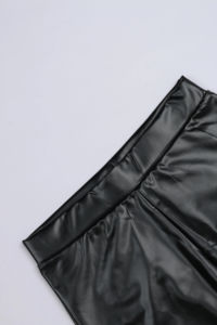 Pantalones de cuero genuino de cintura alta informales para mujer de calidad superior ODM diseño de invierno personalizado pantalón transpirable de último estilo - Product Image 3