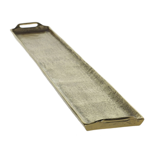 Plateau de service en métal argenté Plateau à vaisselle durable pour les fêtes de mariage Cuisine Plateau décoratif Plats et plateaux - Product Image 3