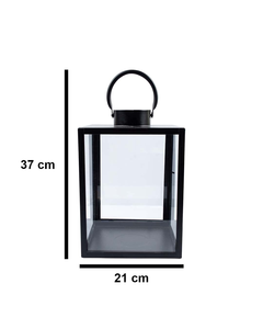 Lanterne en fer plaqué noir pour décoration de jardin au prix de gros Style lanterne Antique décoration de la maison par décor impex - Product Image 3