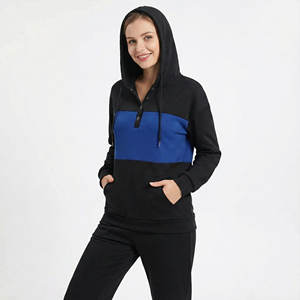 Sweatshirts à capuche personnalisés pour femmes, sweat-shirt à boutons Henley, poche kangourou, manches longues, coupe décontractée, prix de gros en vrac - Product Image 1