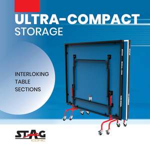 Stag Iconic Club Professional Full-Size Moveable <b>Table</b> <b>Tennis</b> Set MDF Material Full-Size <b>Table</b> <b>Foldable</b> Feature - Product Image 5