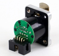 Prise Ethernet RJ45 étanche IP65, industrielle, circulaire, blindée, de type D, à montage sur panneau, Gigabit RJ45 pour équipement