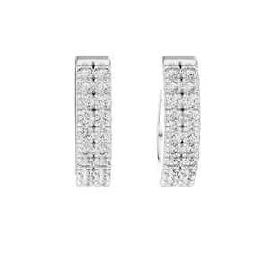 0.2 CT Lab Diamond <b>Hoop</b> <b>Earrings</b> for Women VVS-VS EF Clarity 18KT, 14KT, 10KT Gold & 925 <b>Silver</b> Rose, Yellow, White Gold - Product Image 5
