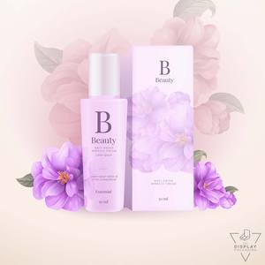 "Custom Printed Handcream Shampoo <b>Boxes</b> with Flora Beauty Sweetpea Design Sustainable Elegant Packaging for Natural Hair - Product Image 4