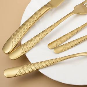 Ensemble de couverts de luxe en acier inoxydable bleu, noir et argent pour les repas à la maison, les dîners formels, les restaurants et les tables d'hôtel - Product Image 3