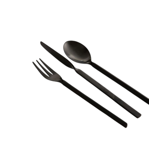 Cubiertos de moda de Hotel Restaurante Juego de cubiertos Acero inoxidable Dorado Kaya Cena Cuchillo Tenedor Cuchara Juego de cubiertos - Product Image 3