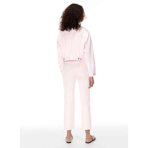 2025 veste en jean surdimensionnée pour femmes les plus populaires col montant boutonné avec poches à la mode Western Shacket Puff Printing - Product Image 5