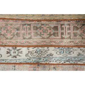 Élégant tapis turc vintage 2x2.5ft Beige et gris tissage plat en laine patchwork Design pour adolescent salon décor - Product Image 5