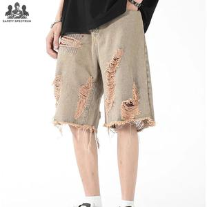 Shorts de Mezclilla Rectos con Estampado de Alta Demanda, Nuevo Diseño, Shorts de Mezclilla Rotos Personalizados para Hombre - Product Image 2