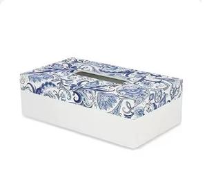 Boîte à mouchoirs en bois multi-rangement accrocheur gravure florale Table pièce maîtresse décoration boîtes élégantes pour serviettes et mouchoirs - Product Image 3