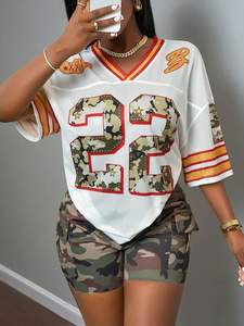 เสื้อยืดกราฟิกทรงหลวมสำหรับผู้ชาย |   เสื้อผ้าสตรีทแวร์ฤดูร้อน แขนสั้น พิมพ์ลายโดดเด่น 100% โพลีเอสเตอร์ ระบายอากาศได้ดี 150 กรัม - Product Image 3