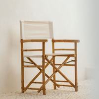Chaise pliante en bambou du Vietnam, en tissu, écologique, durable, mobilier d'extérieur pour mariages, fêtes, événements, chambre, salle à manger, salon