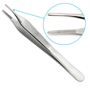 Pinzas Quirúrgicas Adson para Tejidos, con Punta Serrada, 12 cm, Instrumentos Nuevos TD-7096, Certificación CE - Product Image 4