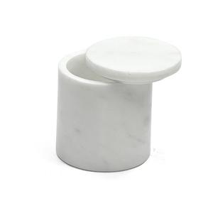 Boîte à sel en marbre en gros pour le stockage des épices sur la table de cuisine, salières au meilleur prix de fabrication d'usine indienne - Product Image 2