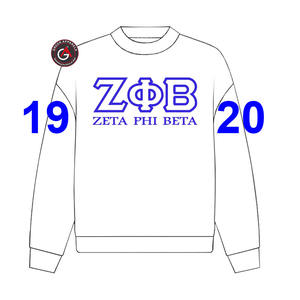 Sudadera con capucha de parafernalia bordada de hermandad de mujeres Zeta Phi Beta griega personalizada - Product Image 2