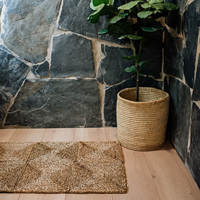 Écologique unique grand rectangle tapis de jonc de mer tapis de sol à la main tissé à la main tapis de coureur pour la décoration de la chambre