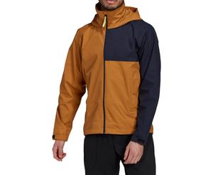 Chaqueta de lluvia impermeable transpirable de calidad superior con bloqueo de colores contrastantes para hombre, chaqueta de invierno de secado rápido - Product Image 2