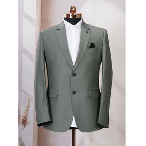 Costume pour homme vert herbe moderne très demandé, ensemble 2 pièces pour les événements d'entreprise et les mariages, disponible pour l'exportation - Product Image 1