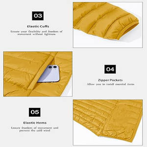 Chaqueta de Invierno Acolchada para Hombre y Mujer, Chaqueta de Nieve Impermeable, Chaqueta de Plumón, Fabricante de Fábrica al por Mayor - Product Image 5