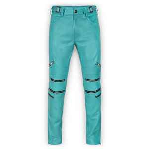 Pantalones de cuero de PU para hombre, pantalones transpirables de talla grande, ropa de calle informal, pantalones de cuero para niños de Standard International - Product Image 1