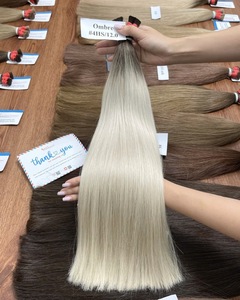 Cheveux Humains Remy Vierge Vietnamiens Premium les Plus Vendus, Lisses/Ondulés Naturels, Super Double Drawn, en Vrac, Double Trame Faite à la Machine, 100g, Sans Traitement - Product Image 6