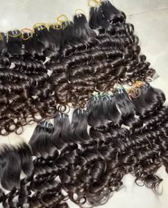 มัดผมสีน้ำตาลแบบเด้งพร้อมแผ่นปิดและด้านหน้าเพื่อให้วิกผมดิบมีคุณภาพดีเยี่ยม - Product Image 5