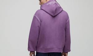 Pull broderie Patch nouveauté hommes sweat à capuche surdimensionné à manches longues toutes les couleurs disponibles personnalisé à capuche - Product Image 3