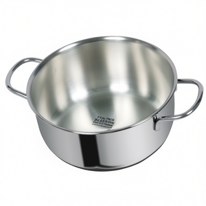 Cacerola Profunda DUNE de 22 cm de Acero Inoxidable en Cromo Pulido 305 de Metalsomma - Cacerola de Calidad Premium - Product Image 2