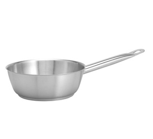 Ensemble de poêle à frire en acier inoxydable de qualité alimentaire moderne et écologique personnalisé en usine avec poignée en acier inoxydable pour restaurant à domicile - Product Image 4