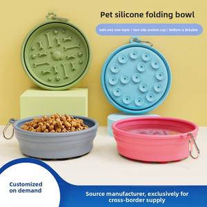 Tazón Plegable de Silicona para Mascotas, Diseño Colorido y Portátil para Agua y Comida, Venta Caliente Transfronteriza - Product Image 3