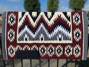 Couverture de selle multicolore occidentale avec laine de Nouvelle-Zélande, au prix de gros, qualité extrême vente chaude - Product Image 1