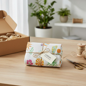 Luxury Cotton <b>Tablecloth</b> Floral Pattern Customizable <b>Square</b> Shape Eco-Friendly Washable Durable Elegant Dining Sustainable Home - Product Image 4