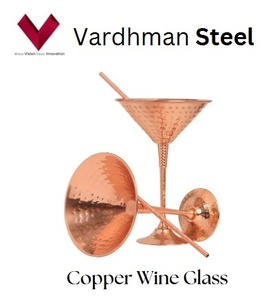 Verre à cocktail en cuivre de qualité supérieure Vente en gros Améliorez votre expérience du vin avec un calice à gobelet à vin en cuivre de qualité supérieure - Product Image 5