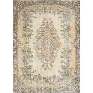 Alfombras de Lana Anudadas a Mano de Gran Tamaño, Diseño de Medallón Rojo y Naranja, para Sala de Estar o Pasillo - Pae-3293 - Product Image 1