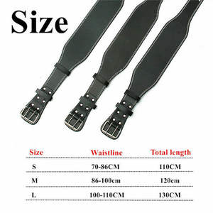 เข็มขัดยกน้ำหนักหนังแท้ทนทานเป็นมิตรต่อสิ่งแวดล้อมปรับได้สำหรับฟิตเนสปรับได้ - Product Image 3