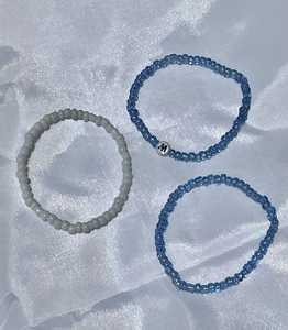 Pulsera personalizada con cuentas iniciales, joyería estética hecha a mano, regalo personalizado para hija, novia, bonito accesorio ajustable - Product Image 3