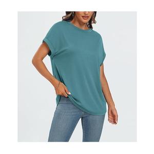 Nouvelle Collection OEM Service Solide Femmes 100% Coton À Manches Courtes Écologique Respirant À Séchage Rapide T-shirt Bangladesh - Product Image 3