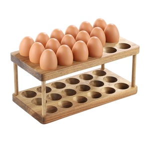 ถาดไม้ใส่ไข่สำหรับห้องครัวถาดไข่ปรับขนาดได้ - Product Image 2