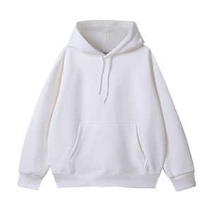 Stylish Autumn Winter <b>Men's</b> Heavy Weight Polyester/Cotton 340Gsm Custom Logo <b>Oversize</b> Pullover <b>Hoodie</b> Digital Printing Pocket - Product Image 4