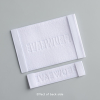 Conceptrices de logos pour ma marque : Étiquettes tissées blanches personnalisées, étiquettes brodées pour vêtements, étiquettes tissées pour vêtements