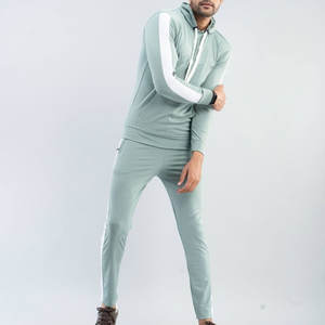 Chándal clásico para hombre con chaqueta con cremallera y pantalones de Jogger Chándal cómodo e informal para uso diario para hombre - Product Image 5