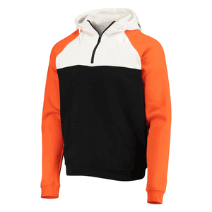 High Quality Heavyweight Cotton <b>Men's</b> 1/4 <b>Zip</b> Hoodie Custom Printed French Terry Thermal Sweatshirt - Product Image 1