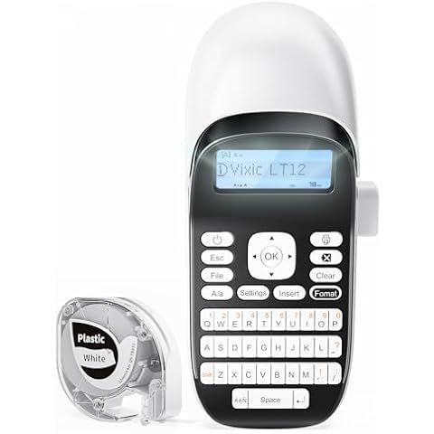 Phomemo Label Maker Machine LT12 Wireless QWERTY Keyboard Label Printer Handheld Label Printer