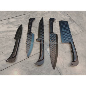 Juego de Cuchillos de Cocina de 5 Piezas con Mango de Madera Pakka y Acero Damasco de 67 Capas, Ecológico, para Uso Diario en la Cocina, por Steel Craft International - Product Image 3