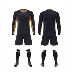 ชุดเสื้อฟุตบอลระบายอากาศได้ชุดเล่นฟุตบอลผ้าโพลีเอสเตอร์แห้งเร็ว - Product Image 1