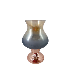 ของตกแต่งบ้านดีไซน์ทันสมัยแก้วอลูมิเนียมทรงโต๊ะที่ใส่พายุเฮอริเคนสีนิกเกิลสไตล์โมเดิร์นทำด้วยมือจำนวนมาก - Product Image 5