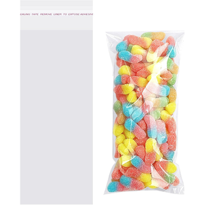 ถุงใส BOPP ย่อยสลายได้ทางชีวภาพ เกรดอาหาร 100 ชิ้น แบบปิดผนึกเองได้ สำหรับใส่ของขวัญ เสื้อผ้า ขนม - Product Image 6