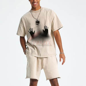 Camiseta de Algodón 100% Más Vendida, Personalizada, con Hombros Caídos, Estampado de Última Moda, Antiarrugas, de Secado Rápido, Cuello Redondo, Corte Regular, Informal - Product Image 2